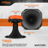 PRV Audio WGP275Ph 1" Exit Phenolic Compression Driver + Horn - Combo