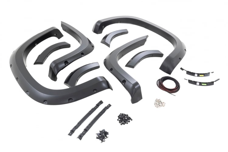 Rough Country F-C11911A-GXD Pocket Fender Flares Chevy Silverado 1500 2WD/4WD (2019-2021)