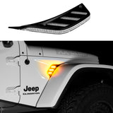 XK Glow XK-VENT-A-KIT Amber Fender Vent Turn Signal & Running Light For JEEP JL&JT