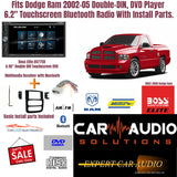 Fits Dodge Ram 2002-05 Double-DIN, DVD Player 6.2