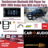 Touchscreen Bluetooth DVD Player For 2002-2005 Dodge Ram With Install Parts
