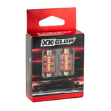 XK Glow XK-FT39-W 2pc White Festoon Bulbs 31/36/39/42mm