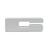 Oracle 3140-C-001 Universal Illuminated LED Letter Badges - White LED - Matte White Surface Finish - C