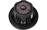 MB Quart NH2-116 Nautic Series 6.5" Compression Horn Marine Speakers Black/White/Silver Grill