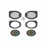 Diamond Audio VSPJP69OE Speaker Upgrade Kit for 2018-Up Wrangler JL/Gladiator JT + Memphis SRX150.2 2-Channel Amplifier, 150 Watts