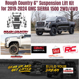 Rough Country 6" Lift Kit with N3 Shocks fits 19-24 GMC Sierra 1500 4WD & 2WD