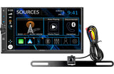 Jensen CAR723W-BC  apple carplay android auto media receiver with backup camera