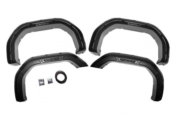 Rough Country A-G12011-GXD Fender Flares Defender | GMC Sierra 2500 HD (20-24)/Sierra 3500 HD (20-24)