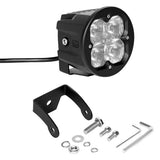 XK Glow XK065003-D XKGlow XK065003-D - XKChrome C3 Series 3" 20W Cube Driving Beam LED Light, with Round Front Plate