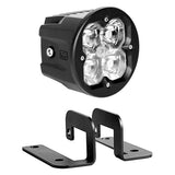 XK Glow XK065003-S XKGlow XK065003-S - XKChrome C3 Series 3" 20W Cube Spot Beam LED Light, with Round Front Plate