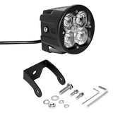 XK Glow XK065003-S-KIT XKGlow XK065003-S-KIT - XKChrome C3 Series 3" 2x20W Cube Spot Beam LED Lights, with Round Front Plate