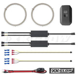 XK Glow XK042008-80 XKchrome LED RGB Switchback Halo Kits with Smartphone App XK042008-80