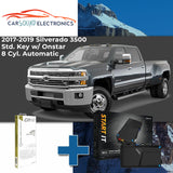 Remote Start System for 2018 Chevy Silverado 3500 Std. Key w/ Onstar 8 Cyl. Auto
