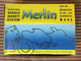 Merlin Model 2000 Security System Alarm for Motorcycles, Jet Skis, ATVs, New