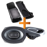 Speaker Package for 1996-2013 Harley Davidson 6x9" Speakers w/Saddle Bag Speaker