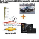 Remote Start System for 2017 Chevy Impala Flip-key Sedan 4/6 Cyl. Automatic