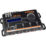 PRV AUDIO DSP 2.4X 4 Channel Digital Signal Processor with Sequencer Car Audio Crossover and Integrated Equalizer