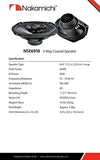 NAKAMICHI NSE6918 NAKAMICHI 6X9 INCHES 3-Way Speakers