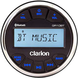 Clarion GR10BT Marine USB/MP3/WMA Gauge-Hole Digital Receiver with Built-In Bluetooth