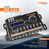 PRV AUDIO DSP 2.8X Car Audio Crossover and Equalizer 8 Channel Full Digital