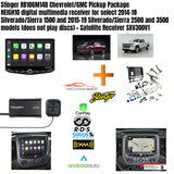 Stinger SR-GM14H + HEIGH10 Radio Kit for 2014-19 Sierra/Silverado + Satellite Receiver